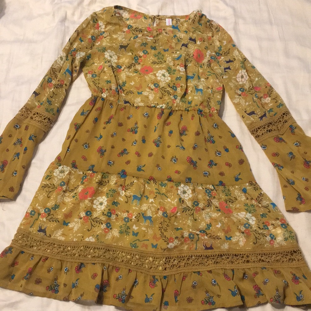 Deer & floral dress
